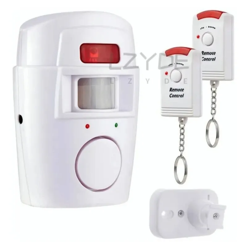 Sensor de movimiento con alarma y control remoto
