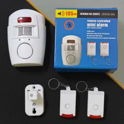 Sensor de movimiento con alarma y control remoto