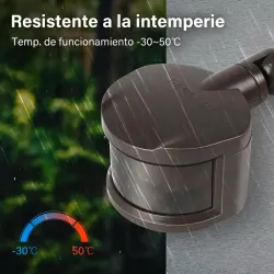 Sensor de movimiento PIR 180°