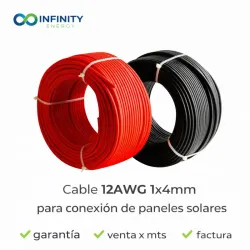 Cable Fotovoltaico 4 mm² (12 AWG) para Sistemas Solares