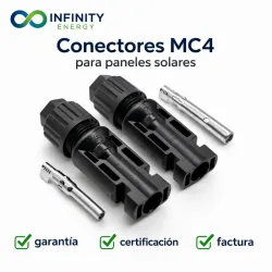 Conector MC4 profesional para paneles solares