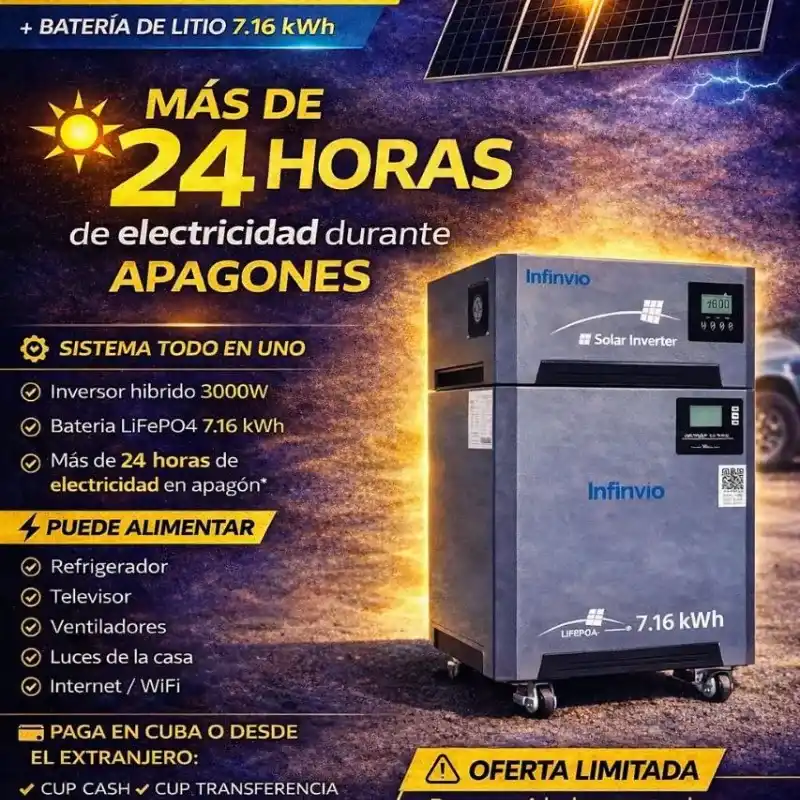 ⚡ Kit Solar todo en uno | Inversor 3kw + 4 Paneles SunEvo 565W + Batería de Litio 7.16kWh