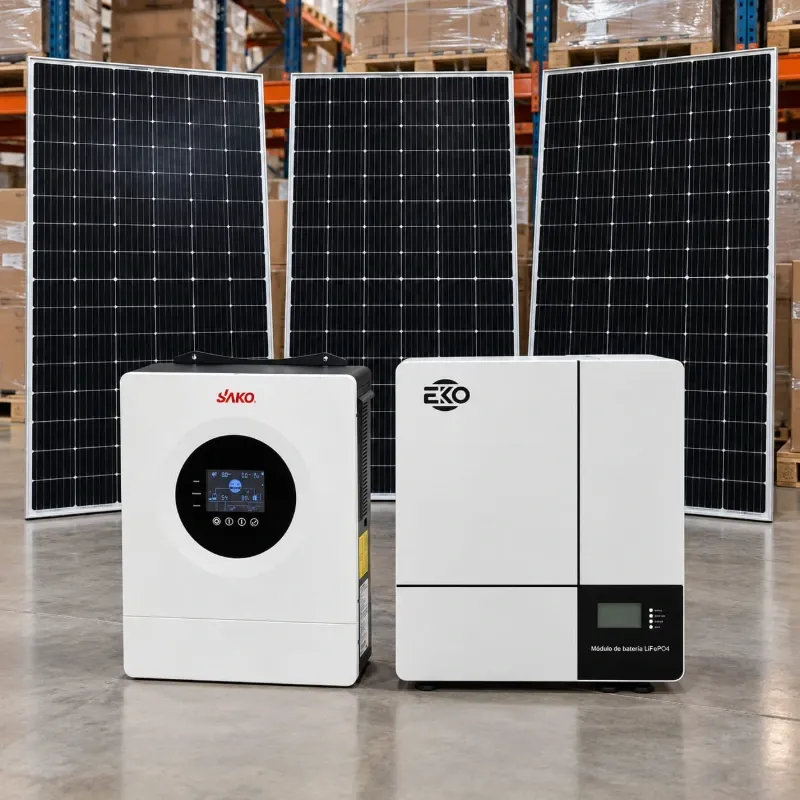 Kit Solar 5 kW + Batería 5 kWh + 3 Paneles Solares