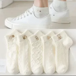 5 pares medias cortas con dibujo