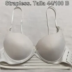 Ajustador blanco, strapless. 