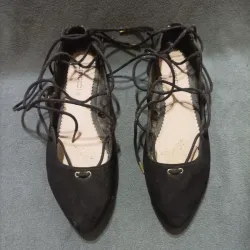 Balerinas negras con cinta