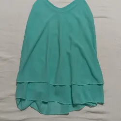 Blusa de tirantes Verde-azul 