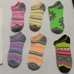 Medias cortas de colores (6)