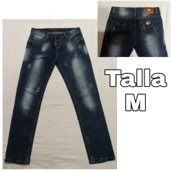 Pantalón azul oscuro de mezclilla 