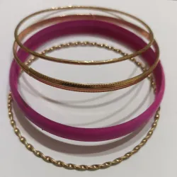 Paq 4 pulsos dorados y rosados