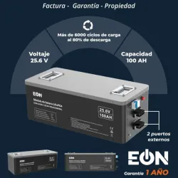 Batería LifePo4 2650Wh | 2 puertos externos