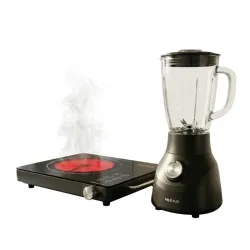 COMBO Estufa Infrarroja 1500W ROYAL + Licuadora Vaso VidrioI 400W MILEXUS