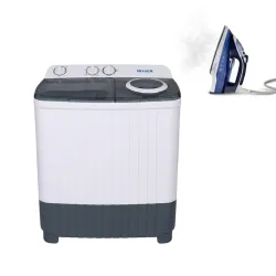 COMBO Lavadora Semiautomática 9KG + Plancha a Vapor ROYAL