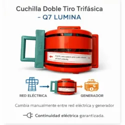 Cuchilla Doble Tiro - TRIFÁSICA 63A 220/450V Q7-LUMINA