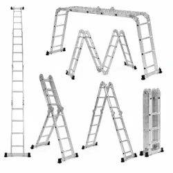 Escalera Multiuso 3.7M (3 en 1) con base