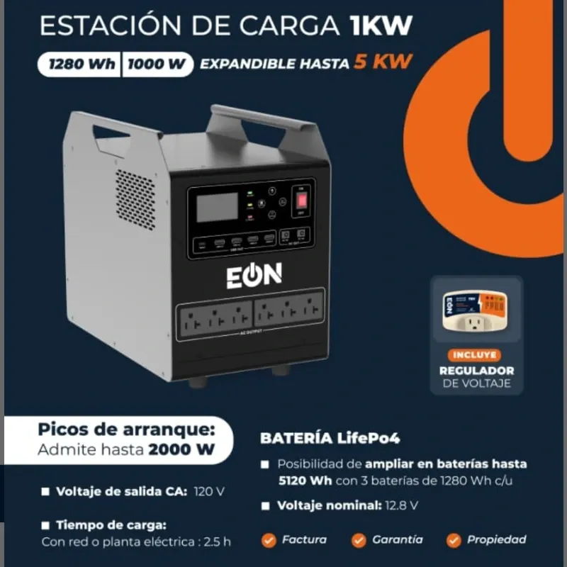 Estación de Energía EON 1000W | 1280Wh