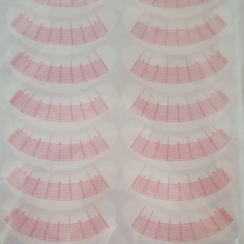 Hoja con 7 pares de mapping de pestañas