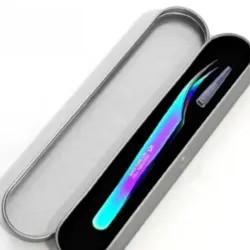 Pinza curva de titanio