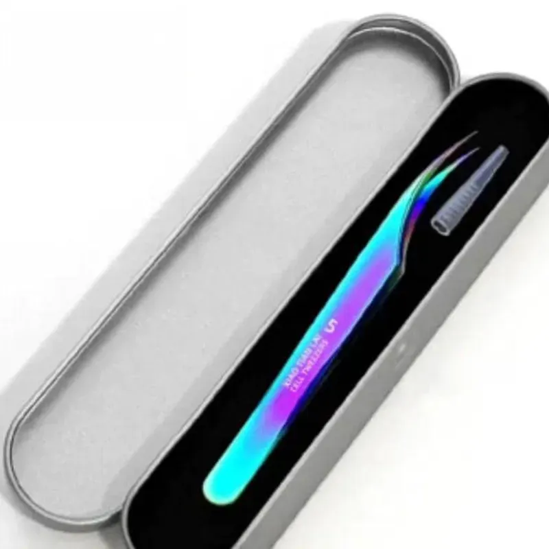 Pinza curva de titanio