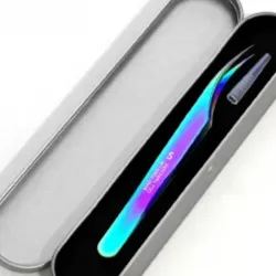 Pinza de titanio curva 