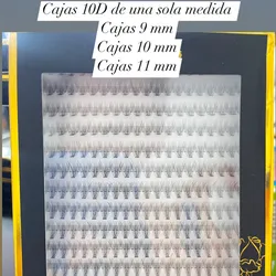 Pestañas 10D de 10 mm