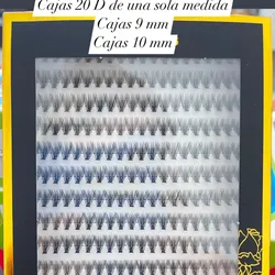 Pestañas 20D de 9 mm