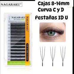 Pestañas 3D U Mixtas