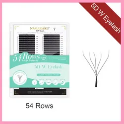 Pestañas 5D W caja de 54 filas