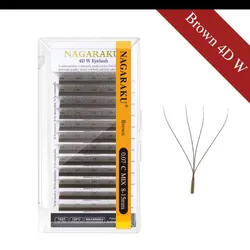 Pestañas Brown 4D W 8-12 mm Curva C
