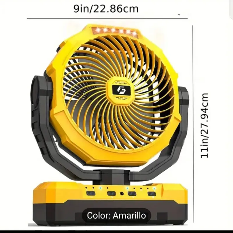 Ventilador recargable 24000 mhA 🔋