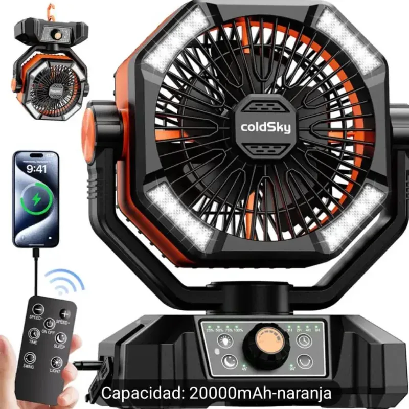 Ventilador recargable Cold SKY 20000 mhA 🔋