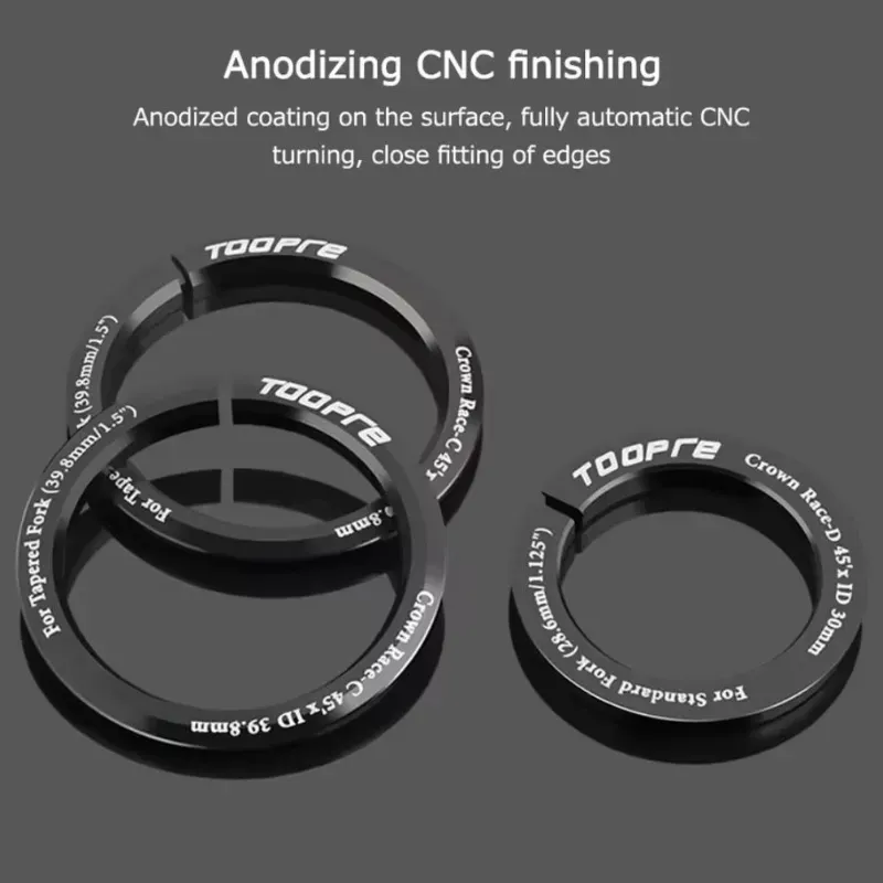 Adaptador para poner frente de caña recta en cuadro de dirección cónico