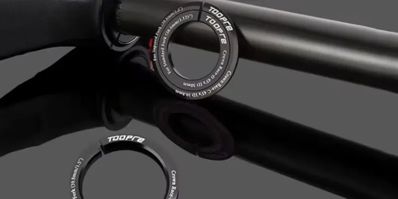 Adaptador para poner frente de caña recta en cuadro de dirección cónico