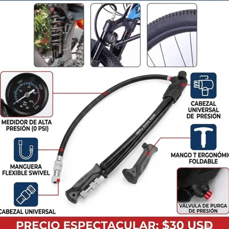 Bomba para suspensión 🚴🏻