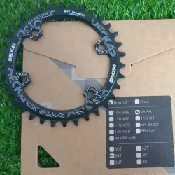 Monoplatos 96BCD asimétricos, redondos de 34,36T nuevos en aluminio muy ligeros   Compatible con: SHIMANO XTR 9000 / XT 8000 / SLX 7000