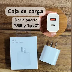 Caja de carga (USB y Tipo C)
