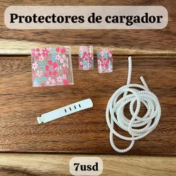 Protector de cargador flores