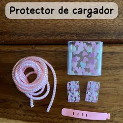 Protector de cargador rosado