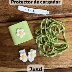 Protector de cargador verde