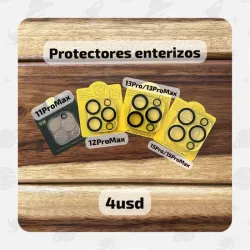 Protectores enterizos - iPhone 11ProMax / 12 ProMax / 13Pro / 13ProMax / 15Pro /  15 ProMax