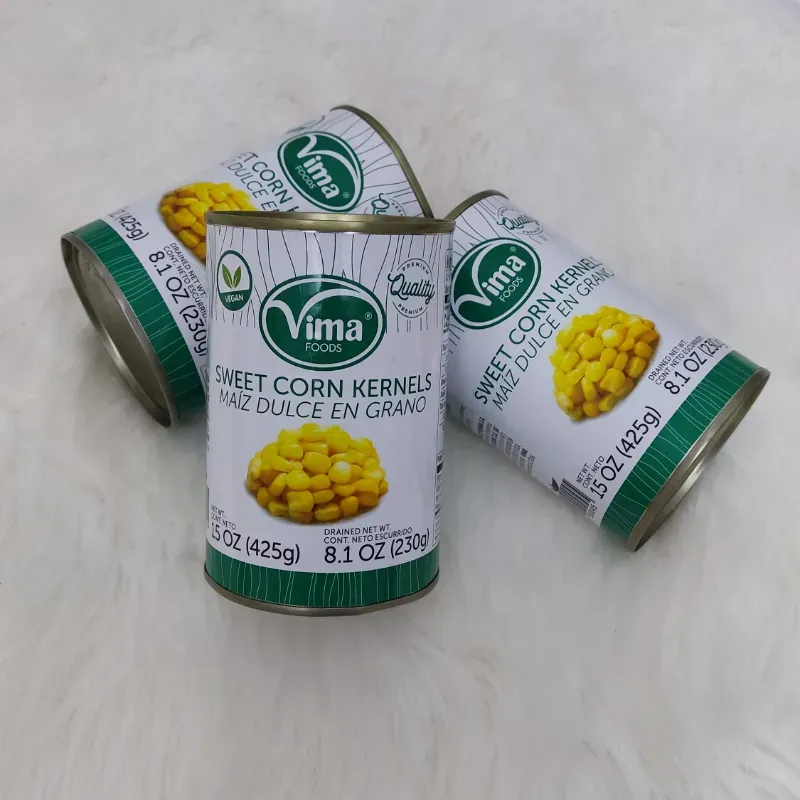 Latas de Maíz en grano