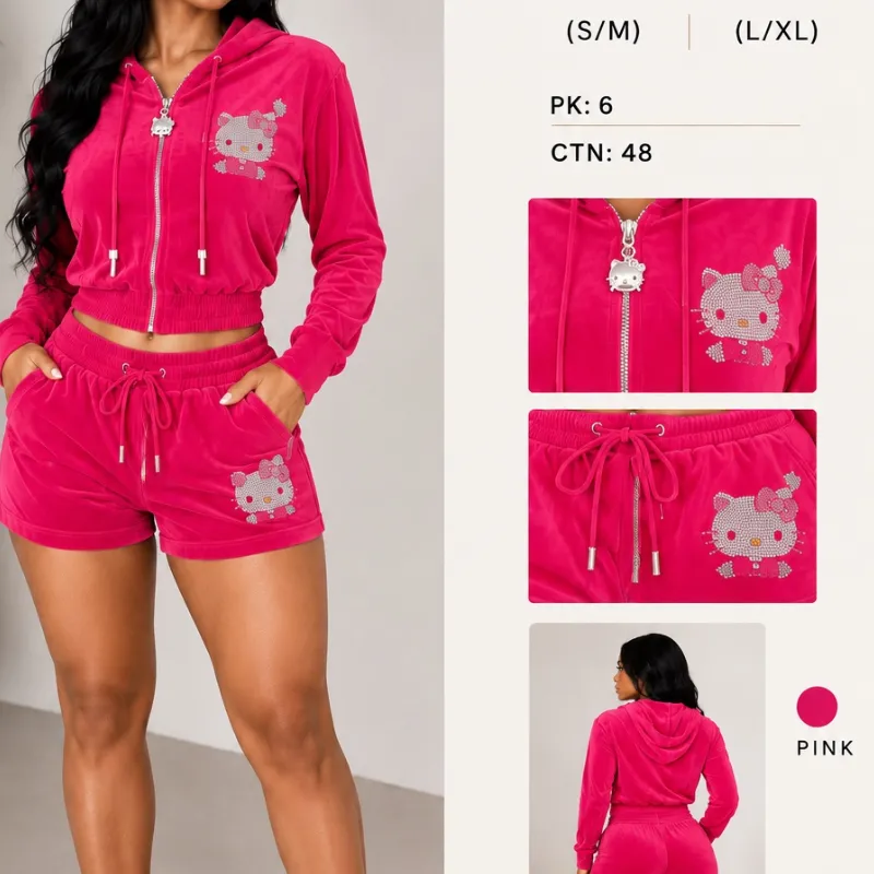 ✨Conjunto  Short ✨ Rosa