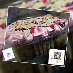 Porción de torta Tres Leches. 