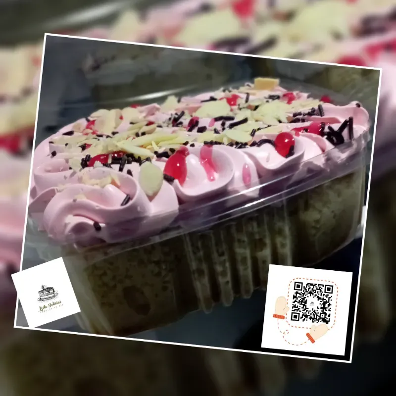 Porción de torta Tres Leches. 