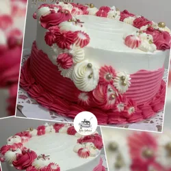 Torta de Buttercream(crema de mantequilla) de 21cm