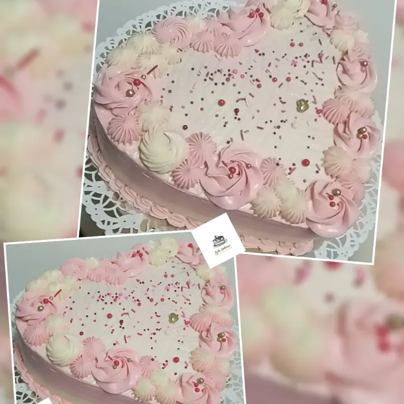 Torta de Corazón Cobertura Simple