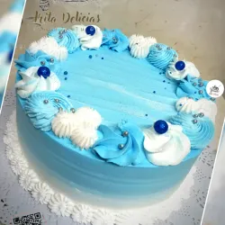 Torta de Crema Chantilly (Nata) de 21cm