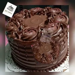 Torta de Ganache de chocolate de 17cm