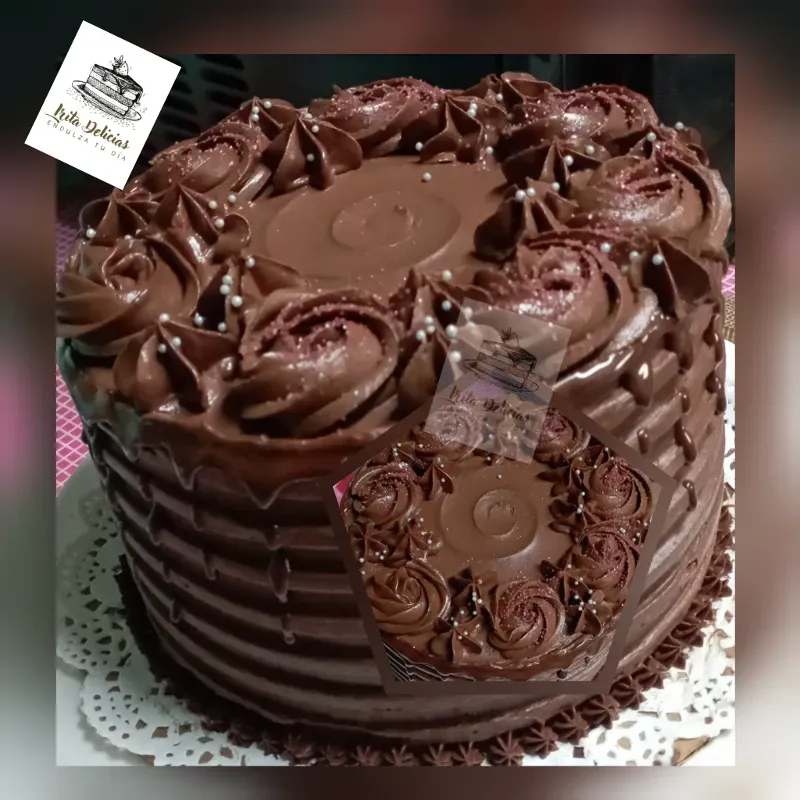 Torta de Ganache de Chocolate de 17cm