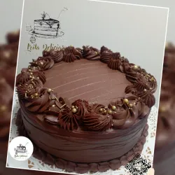 Torta de Ganache de Chocolate de 21cm 